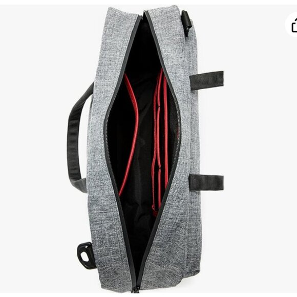 Herschel Sandford Messenger Bag in Raven crosshatch, New without tags - Picture 4 of 14